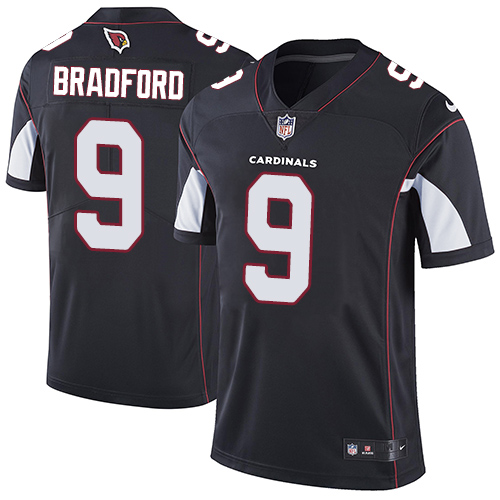 Nike Cardinals #9 Sam Bradford Black Alternate Men's Stitched NFL Vapor Untouchable Limited Jersey - Click Image to Close